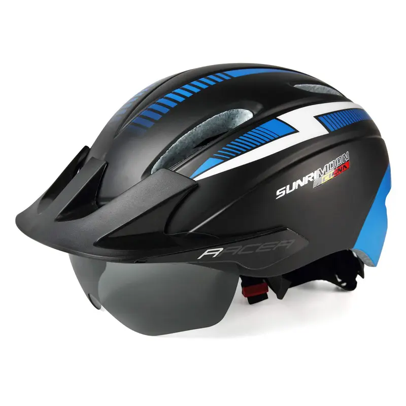 Riding Mtb Bicycle Helmet Adults Mountain Road Bike Cycling Helmet Road Sports Bike Helmets With Sun Visor Goggle
