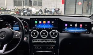 สำหรับ Mercedes-Benz GLC/C-Class ปี 2015-2022 หน้าจอคู่ IPS ขนาด 12.3 นิ้ว รองรับ CarPlay และ Android Auto พร้อมระบบนำทาง GPS เครื่องเสียงสเตอริโอคุณภาพสูง - Product Image 2