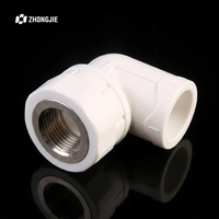 Raccord coudé femelle PPR en laiton BSP à filetage hexagonal pour robinet de salle de bain et de cuisine, diamètres 20mm, 25mm, 32mm - Vente en gros