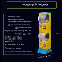 Machine à prix de jouets pour enfants Capsule sous licence japonaise vendant 6 ans centre commercial Amusement métal pièce en plastique