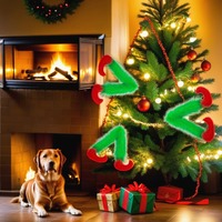 Décoration de Noël TC : Poupée Grinch Monstre Vert Perlé Fait Main, Jouet en Peluche, Décoration d'Intérieur