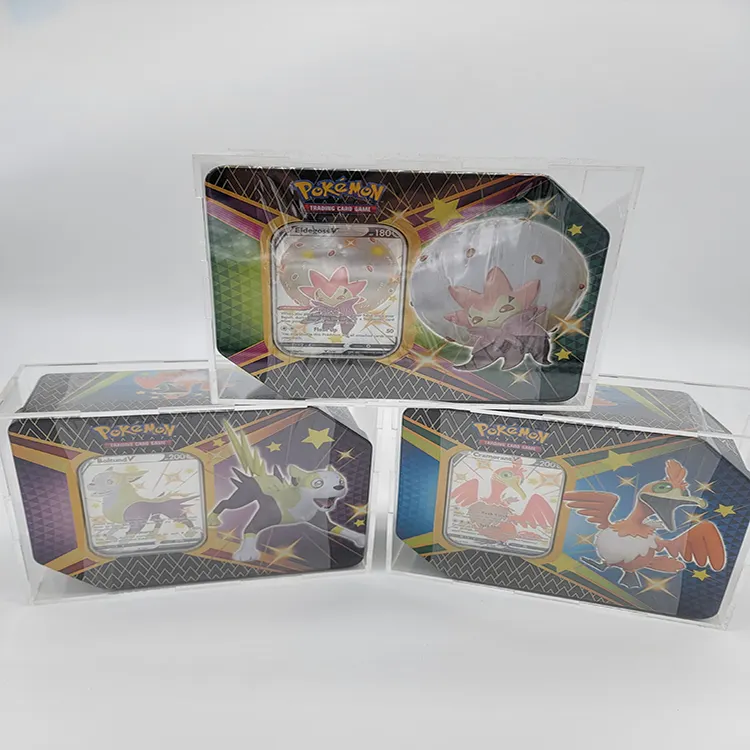 อะคริลิคแม่เหล็ก 24 แพ็ค Yugioh Booster กล่องกรณีการ์ดกล่องเก็บ pokemoon กล่องการ์ด