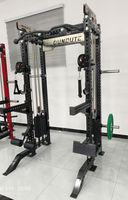 Ensemble d'équipements d'entraînement complet personnalisé pour usage commercial et domestique, pour musculation de la poitrine et des bras, avec pieds en acier multifonctionnels, pour utilisation avec chargeur compact.