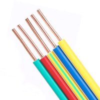 Cable de Alimentación de Cobre THHN/THW BVR de 6 mm, Cables Eléctricos de Núcleo Único de Cobre con Aislamiento de PVC, Cables de Bajo Voltaje