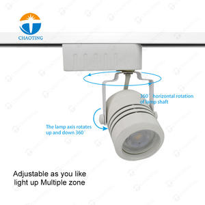 Tienda interior moderna Aluminio 2 3 4 Sistema de iluminación de riel de alambre Focos GU10 Lámpara de pista de punto LED Carcasa <span class=keywords><strong>MR16</strong></span> Accesorio de iluminación de pista - Product Image 3