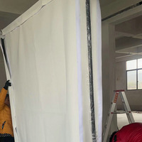 Support de simulateur de golf intérieur avec écran d'impact en tissu Expérience de simulation de golf
