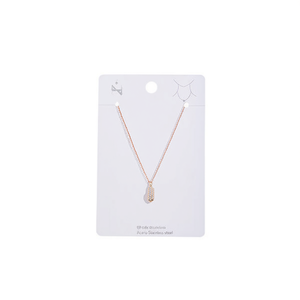 Collier pendentif tendance en acier inoxydable plaqué or, longue breloque rectangulaire, bijoux pour femme, style minimaliste - Product Image 3