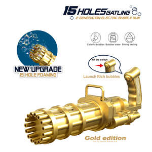 Máy Tạo Bong Bóng Trực Tuyến Máy Tạo Bong Bóng Tự Động Dung Tích Lớn 15 Lỗ Máy Tạo Bong Bóng Điện <span class=keywords><strong>Gatlin</strong></span> Mini Đồ Chơi Cho Trẻ Em - Product Image 4