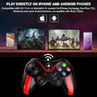 Controlador de Juegos Móvil V13 para IP y Android con Soporte para Teléfono, Joystick con Gamepad BT para Teléfono Inteligente