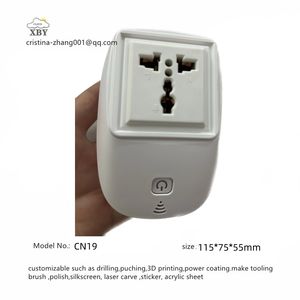 智慧外壳印度15A标准智能wifi插头插座外壳CN19物联网项目外壳 - Product Image 2