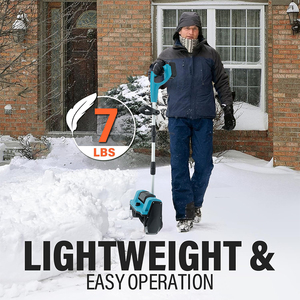 <span class=keywords><strong>Pelle</strong></span> à <span class=keywords><strong>neige</strong></span> électrique sans fil et sans balais, souffleur de <span class=keywords><strong>neige</strong></span> avec déflecteur avant réglable, <span class=keywords><strong>batterie</strong></span> lithium 21V, qualité industrielle et bricolage - Product Image 3