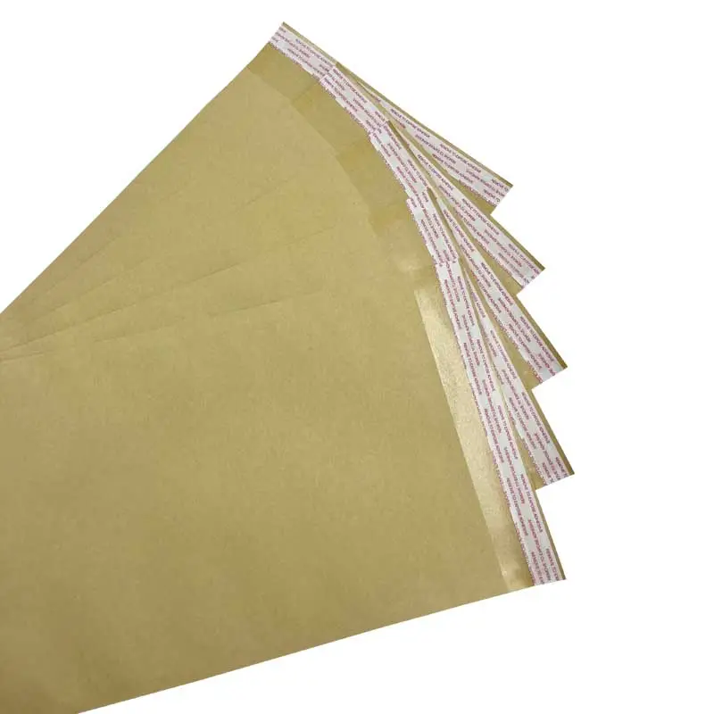 Customized single-layer kraft paper envelope bag with self-adhesive sealing accessories seed kraft envelope bag