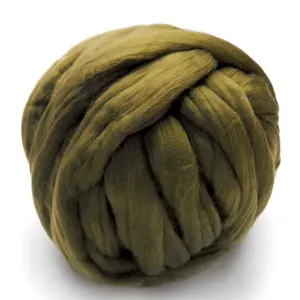 Bojay 100% Wol Domba Australia Merino Lengan Raksasa Super Tebal Rajutan Tangan Benang Wol Chunky