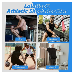 Shorts de sport pour hommes, vente chaude, respirants, séchage rapide, décontractés, taille élastique, shorts de basket-ball avec poches latérales - Product Image 5