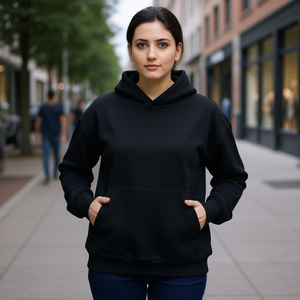 Sudadera con Capucha Personalizada para Mujer, Mezcla de Algodón y Poliéster, 280 g/m², Impresión OEM, Diseño de Logotipo Personalizado, Corte Informal, Ropa de Invierno - Product Image 2
