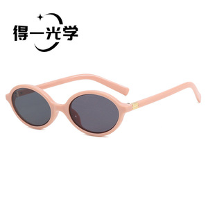 กรอบแว่นตาทรงวงรี สีดำ กรอบเต็ม สายตาสั้น เลนส์พีซี สำหรับทุกเพศ - Product Image 3