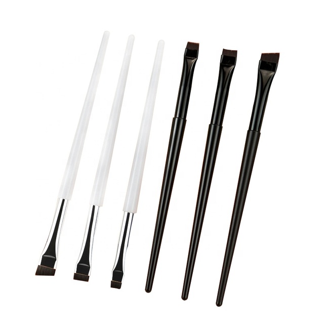 New Portable Brow Liner Concealer Soap Air Pen Logo Straight Mascara Ultra Thin Fine Angle Flat Tightening Thin Eyebrow Brushes