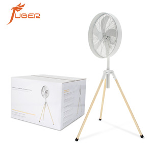 Ventilateur sur pied électrique Windpure à 5 pales 100% acier inoxydable avec 3 vitesses et minuterie pour usage hôtelier - Product Image 1