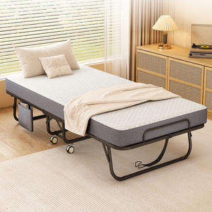 Lit pliant en acier Jt003 avec roulettes pour chambre, salon, hôtel - Product Image 4