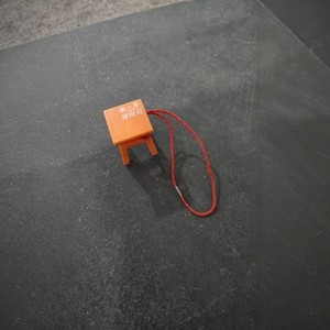 Ensemble mini-chaise et tabouret orange avec corde rouge pour enfants, jouet de mobilier portable - Product Image 4