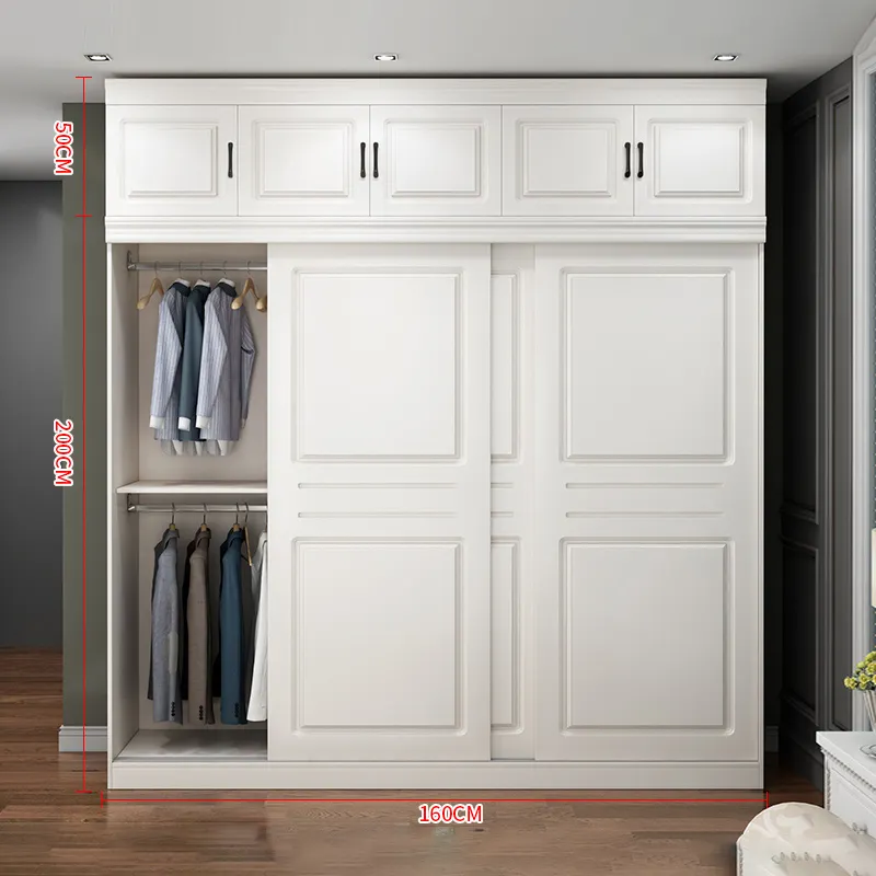 गर्म उत्पादों आधुनिक डिजाइन बेडरूम 3 दरवाजा चौड़ाई 1.6m लकड़ी की अलमारी