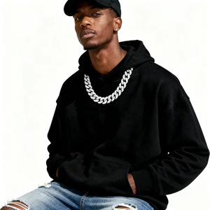 Oversized Oval Cuban Chain Accessories Full Personality Wave Men's and Women's Jewelry Hip Hop Necklace Strips - Product Image 1