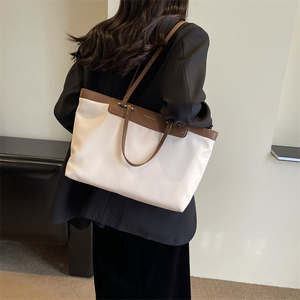 Bolso de Mano de Gran Capacidad para Mujer, Diseño de Lujo, Impermeable, Moderno, Bolso Tote de un Solo Hombro - Product Image 5