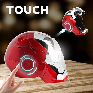 Casco <span class=keywords><strong>de</strong></span> Iron Man Más Vendido, con Comando <span class=keywords><strong>de</strong></span> Voz, Máscara <span class=keywords><strong>de</strong></span> Iron Man para Cosplay, Fiestas y Eventos, para Niños y Adultos - Product Image 2