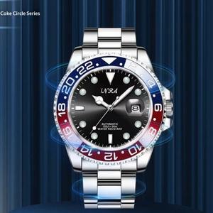 エクスプローシブコーラリングシリーズダイバーウォーターゴーストファッション自動機械式時計メンズ防水アナログメタルケースアクリル - Product Image 2