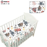 Nouvelle Arrivée Drap de Lit Bébé en Mousseline Doux Imprimé Personnalisé Drap de Berceau Toutes Saisons Literie Bébé Vente en Gros OEM Faible MOQ