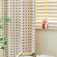 Rideau de chambre d'enfant jacquard français à rayures, écologique, toutes saisons, avec tissu fini de haute qualité