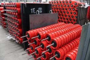 Nieuwe Koolstofstalen Rubber Ijzeren Band Transportroller Bufferrol - Product Image 5
