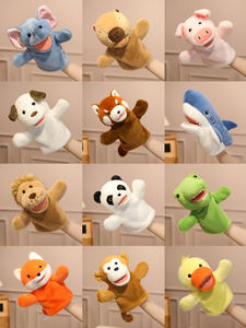 Marionnettes <span class=keywords><strong>à</strong></span> <span class=keywords><strong>main</strong></span> pour enfants, animaux, chat, renard, lion, raton laveur, jeu parent-enfant, poupée, jouet de rôle familial, poupée - Product Image 2