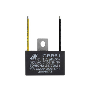 50 /60Hz metallized phim tụ cho người hâm mộ <span class=keywords><strong>AC</strong></span> động cơ bắt đầu từ các bộ phận <span class=keywords><strong>AC</strong></span> bắt đầu cbb61 2.5UF 450V cho quạt & Quạt trần - Product Image 3