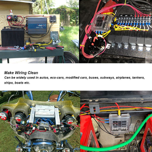 6 cách không thấm nước DC 12V cầu chì khối hộp LED cảnh báo chỉ số đồng 6 mạch Ô Tô Cầu Chì Chủ với tiêu cực thiết bị đầu cuối - Product Image 6