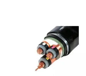 6/10 /12 Kv Copper/ Aluminum Conductor Three Core XLPE Insulated Cts Unarmored Cable