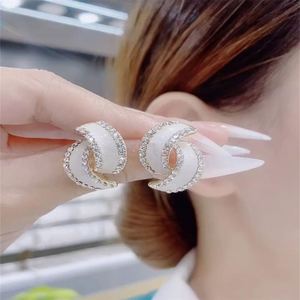 Hot Sale Twisted Rhinestone Shiny <b>Earrings</b> Women Exquisite Stud ZIRCON <b>Earring</b> Jewelry Simple Design <b>Opal</b> Stone - Product Image 3