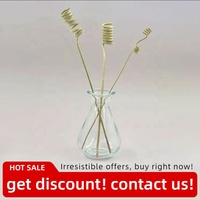 Diffuseur de parfum de luxe en verre à large ouverture de 140 ml, forme unique de sablier, bouteille en verre transparent avec bouchon en liège, pour assainisseur d'air domestique