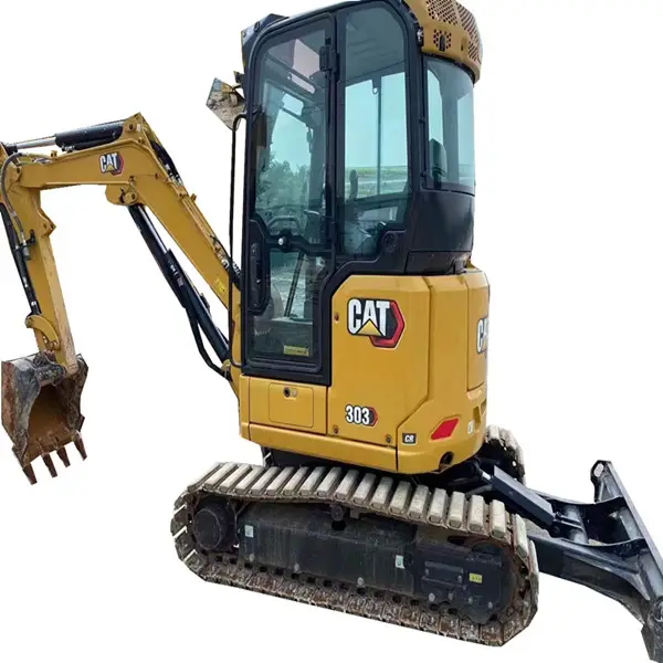 Used excavator machine caterpillar cat303 second hand mini excavator for landscaping farmland restoration foundation digging