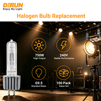 Lampe de scène halogène HPL 575W G9.5 avec dissipation thermique en aluminium CE ROHS