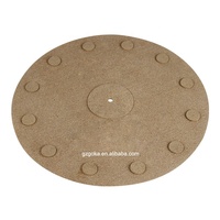 Hoogmateriaal Vinylplaten Kurk & Rubber Lp Slipmat Met Isolatieschijven