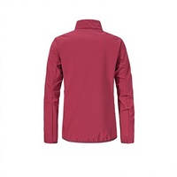 Veste softshell imperméable écologique pour femme, motif uni, logo sur le devant, légère, coupe-vent, fermeture éclair intégrale, nylon, pour l'automne