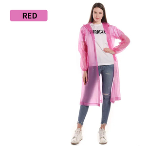 Một Số Lượng Lớn Áo Khoác Trong Suốt Không Thấm Nước Nhẹ Sẵn Sàng Mang Theo Áo Mưa Poncho Chống Nước Cho Áo Mưa Nữ. - Product Image 2
