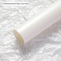 Papel de pera nacarado plisado grueso coreano para papel de regalo de flores papel de regalo de pastel forrado impermeable brillante