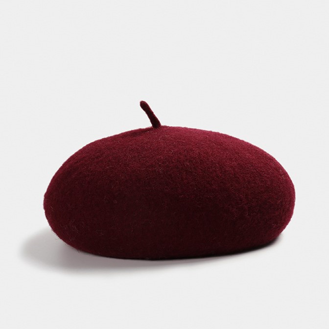 Высококачественный шерстяной берет по заводской цене, женские береты всех цветов, женские модные береты