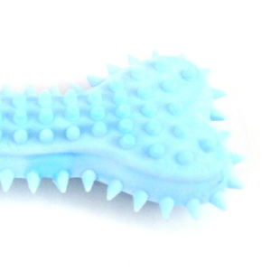 Jouet pour chien en TPR écologique de 15 cm, balle durable, jouet qui couine pour petits animaux, modèle YM7668, pour jouer, emballé dans un sac - Product Image 4