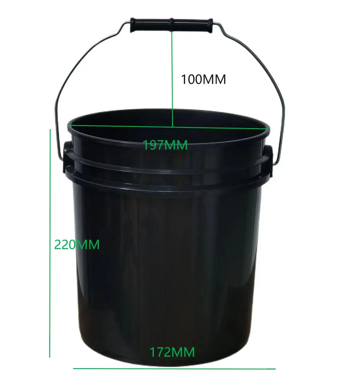 Vente en gros seau de gallon seau de 1 gallon avec couvercle seau de pêche de 5 gallons nourriture d'urgence à long terme