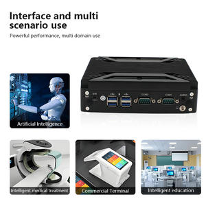 Pequeño ordenador de oficina Mini PC J6412/N100 DDR4 M.2 6 * USB 2 * RJ45 interior WIFI y Bluetooth aleación de aluminio estudio Mini PC - Product Image 6