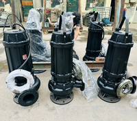 Bomba sumergible para aguas residuales WQ, bomba centrífuga para riego agrícola, bomba de refuerzo, bomba de vacío, 1-4HP, tratamiento de aguas residuales, 220V/380V