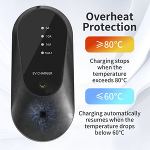 Chargeur de voiture électrique intelligent, type 2, prise Schuko, 16A, 3,5 kW, station de charge domestique AC, 200-220V, chargeur de voiture électrique portable de niveau 2 - Product Image 3